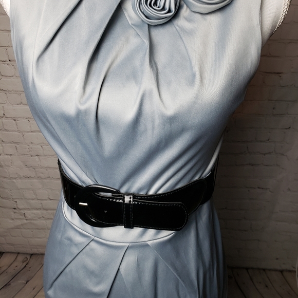 Maurices Silver Sleeveless Dress with Black Belt - Picture 2 of 7